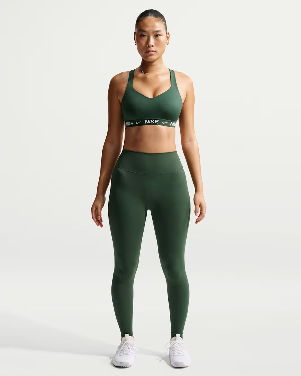Nike Zenvy Женские лосины с высокой талией, без шва спереди, полной длины - NIKE