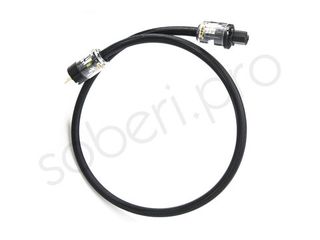 Силовой кабель питания 2х5.0+2.5 экранированный вибростойкий в защитной оболочке для Hi-Fi / Hi-End аудиотехники, длина 1.1 метр