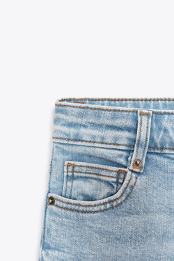 ZARA ДЖИНСЫ WIDE LEG С ВЫСОКОЙ ПОСАДКОЙ — ZW COLLECTION, ГОЛУБОЙ