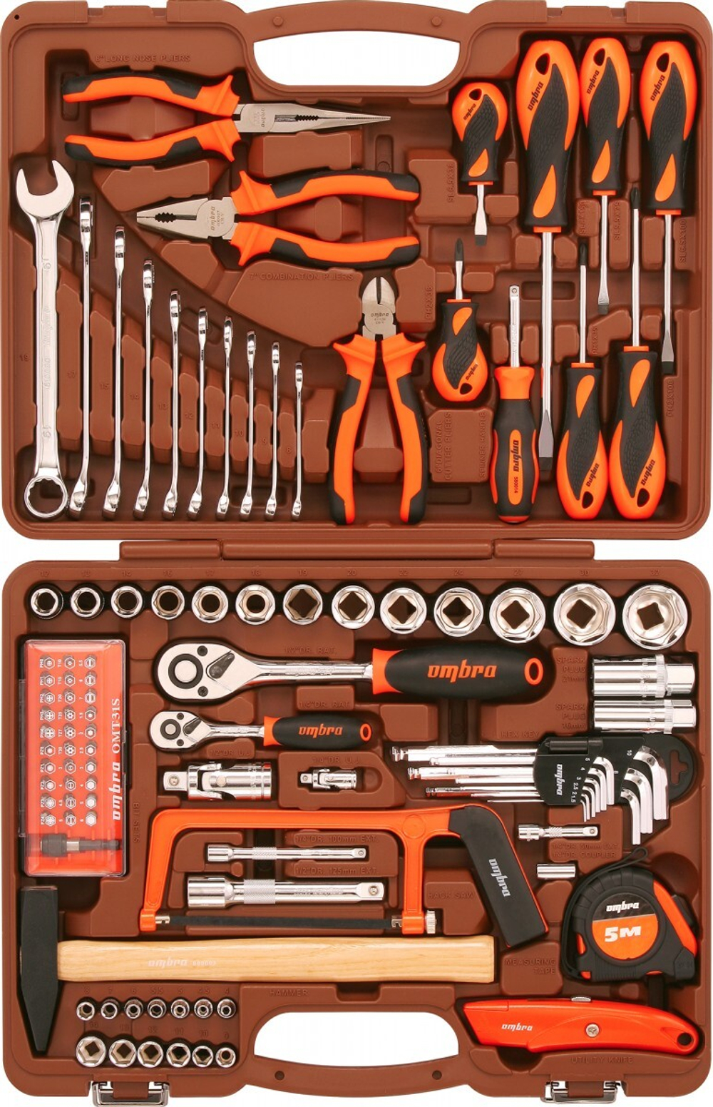 Набор универсального инструмента OMBRA 1/4", 1/2"DR (101 предм.)   OMT101S