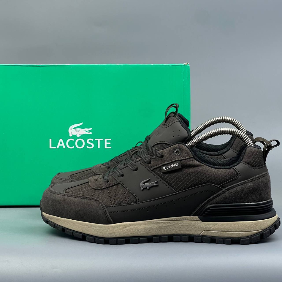 Кроссовки Lacoste GoreTex ТЕРМО #370 (корич.)
