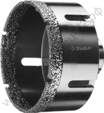 ЗУБР АВК d 83 мм (М14, 15 мм кромка), Вакуумная алмазная коронка, Профессионал (29865-83)