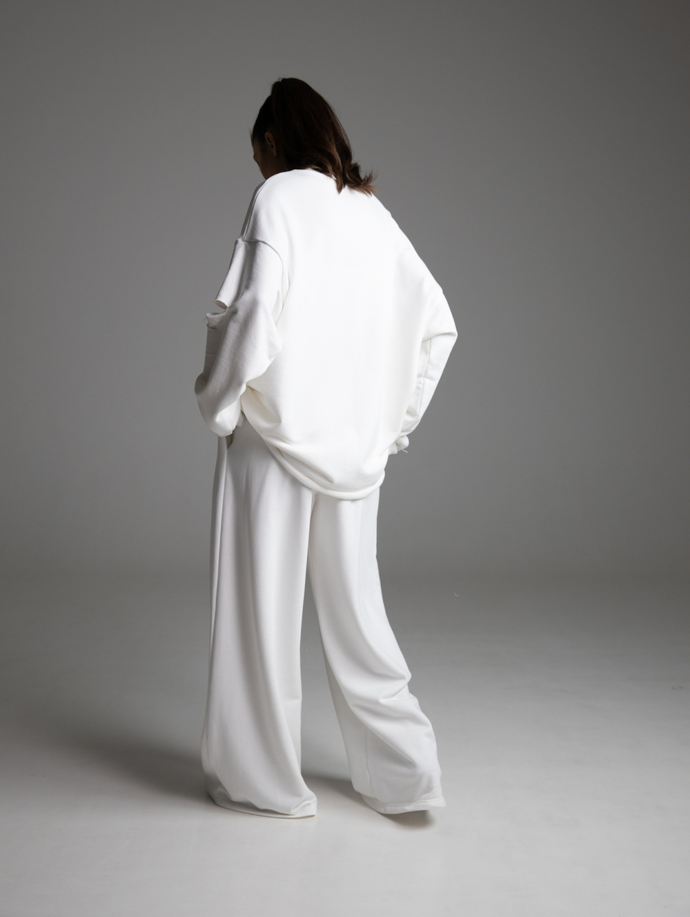 Брюки широкие "ЯR 24' молоко