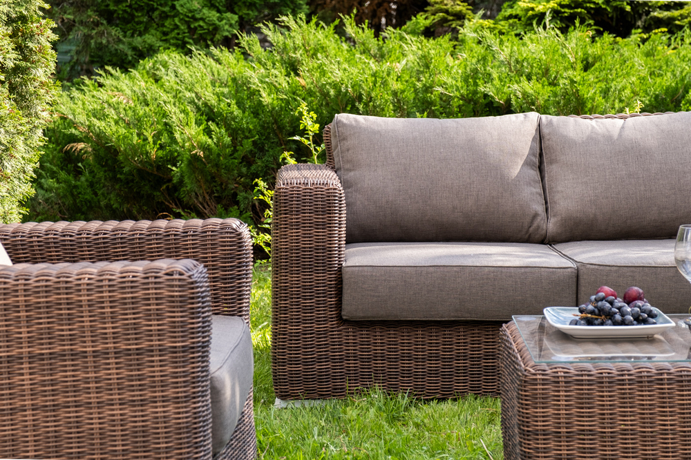 "Барселона" лаунж-зона из искусственного ротанга, цвет коричневый