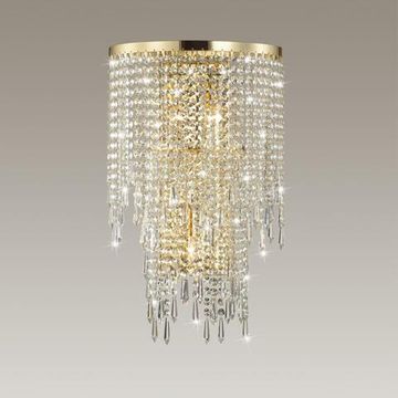 5028/3W MODERN ODL23 643 золотой/прозрачный металл/хрусталь Бра E14 3*40W CHOKKA