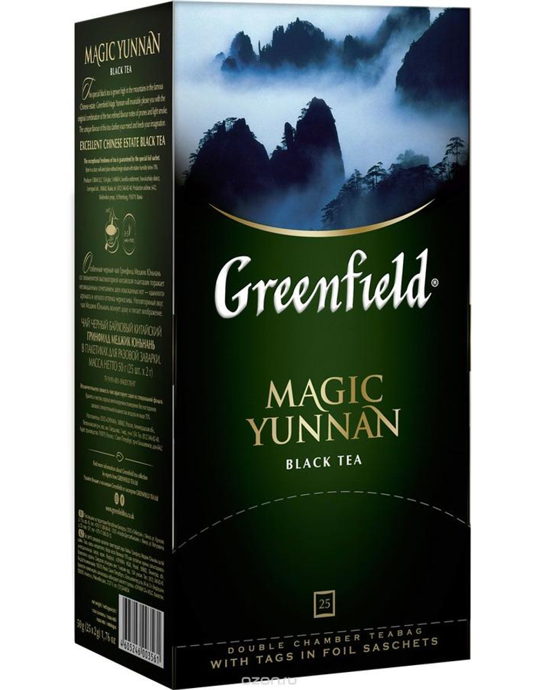 Чай черный Greenfield, Magic Yunnan, 25 пак
