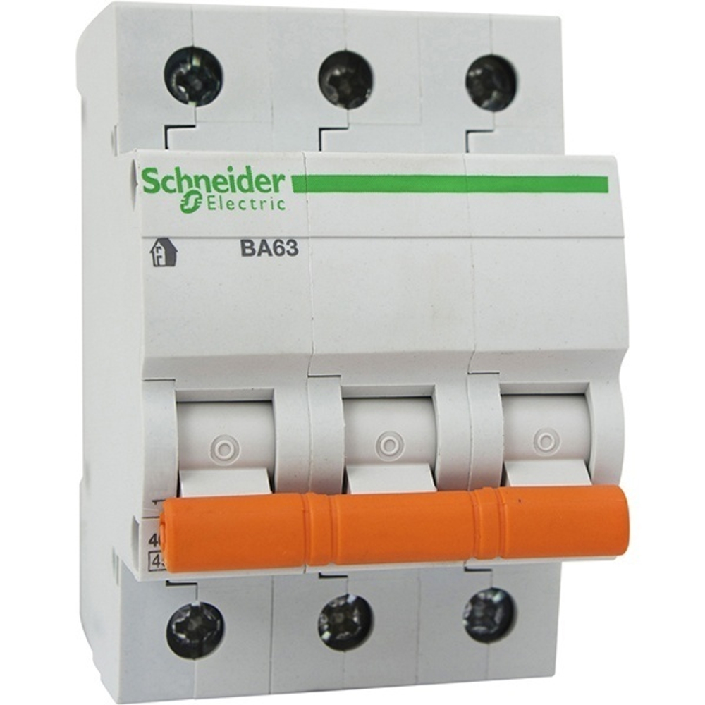 Автоматический выключатель Schneider Electric ВА63 3п 32A C 4,5 кА (автомат электрический) 11226