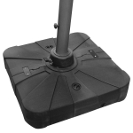 Зонт садовый складной с подставкой, квадратный 300*300 см, бежевый