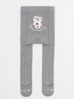 Колготки "Мишка" для девочек 4471553 68-74р. серый (Крошка Я), 1 шт.
