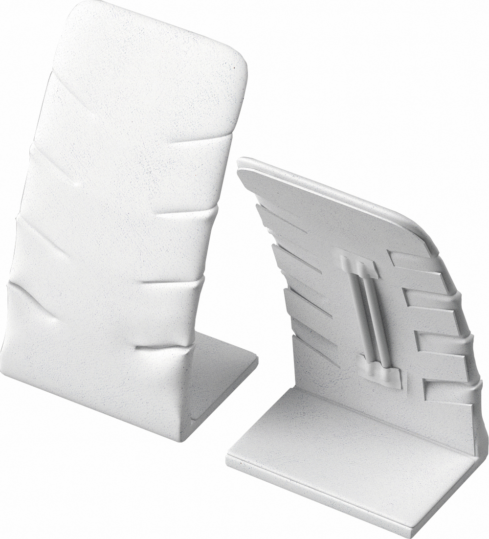 Подставка для 4 пар пусет/боковые прорези/поролон/ф.№6 (2 вертикальные резинки)