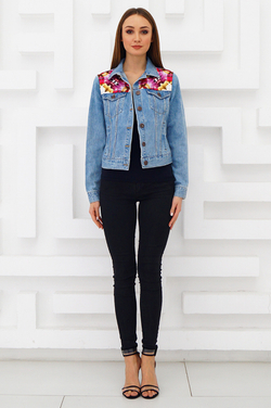 LIGVIANNI Джинсовая куртка Denim Jacket Rose
