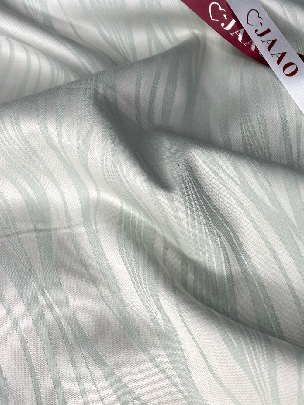 Сатин жаккард эвкалипт