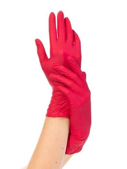 Нитриловые перчатки NitriMAX (НитриМакс), красные
