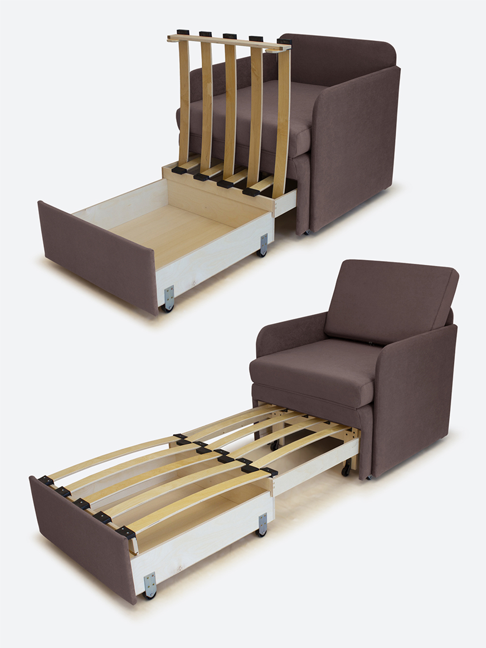 Кресло-кровать "Миник" с подлокотниками