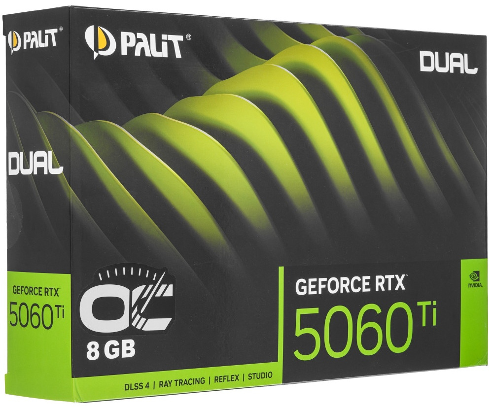 Видеокарта Palit Palit GeForce RTX 5060 Ti Dual OC 8 Гб
