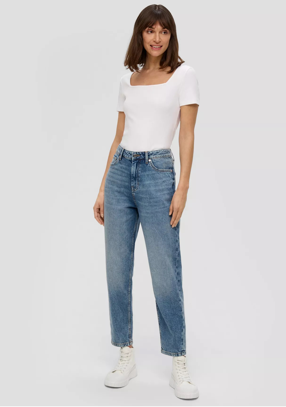 Джинсы Jeans Mom / Regular Fit / High Rise / Wide Leg