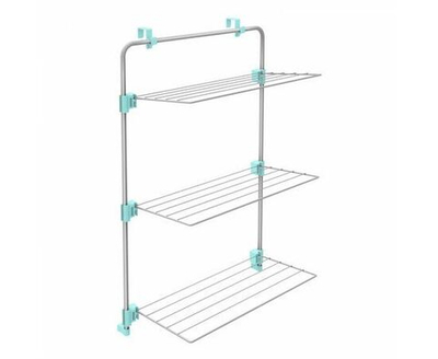 Сушилка для белья НАВЕСНАЯ на дверь Товар для дома Сушка одежды Складная Nika 595х330х910 Ника серебро СБН1/С