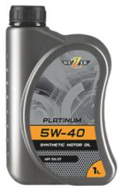 Моторное масло Wezzer Platinum 5W-40, SN/CF, синтетическое, 1 л