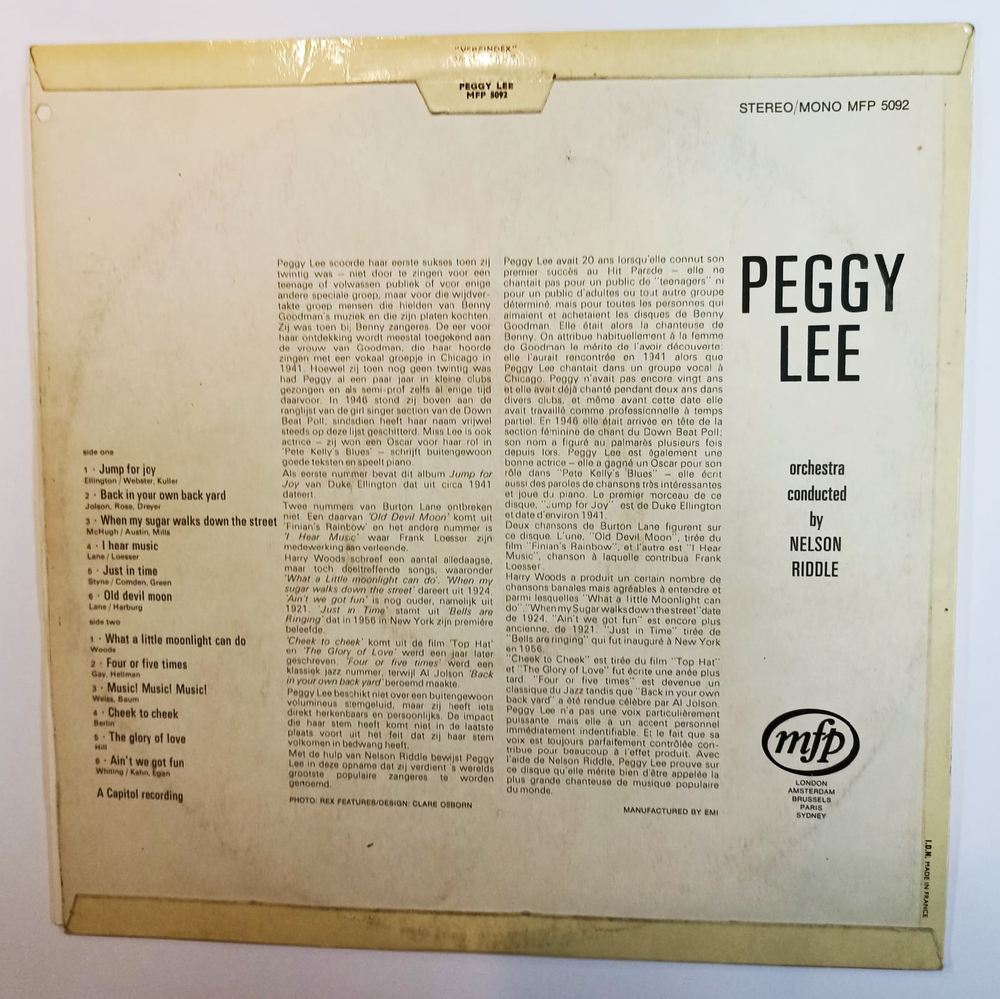 Peggy Lee Peggy Lee (EU)