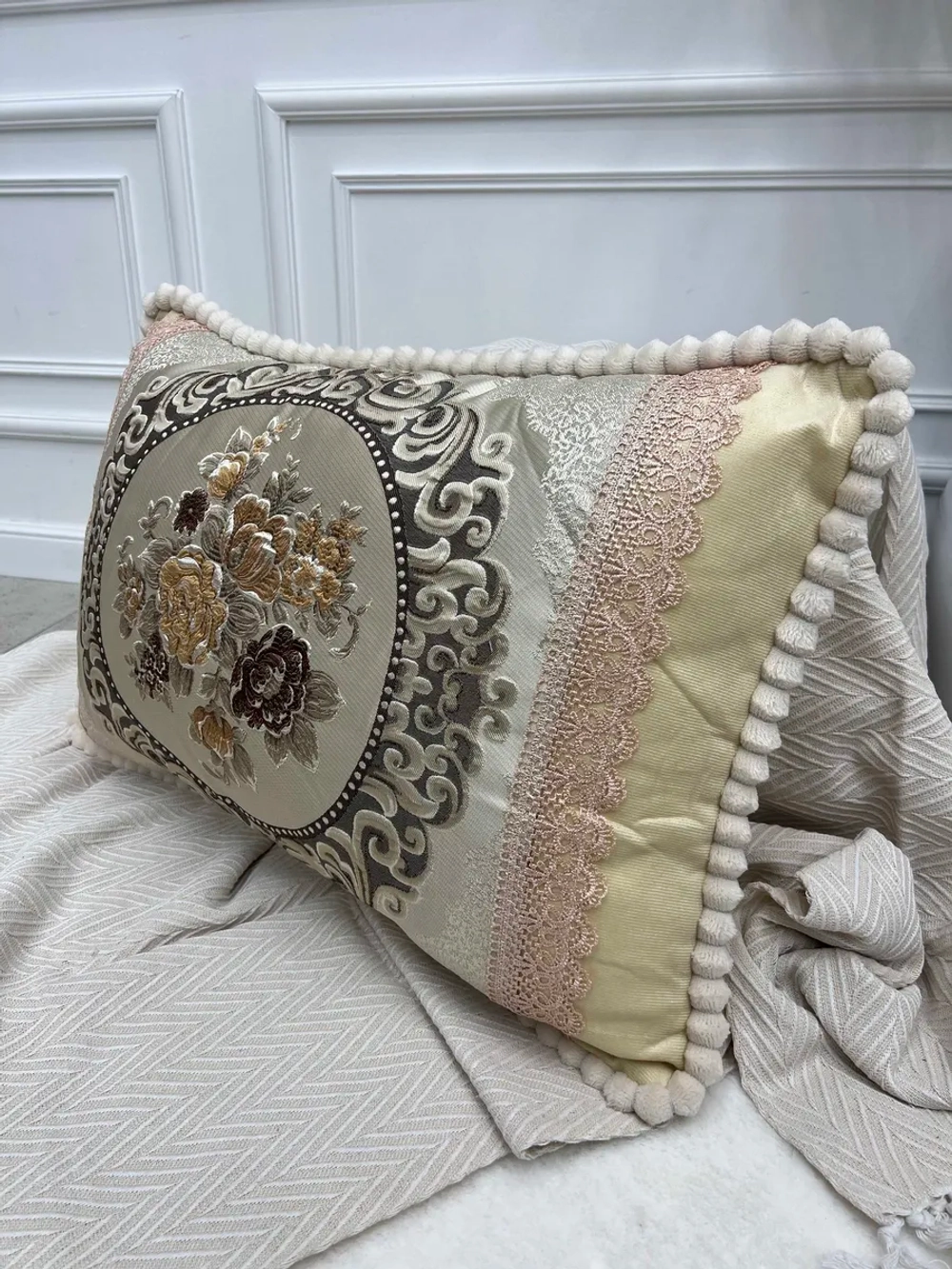 Декоративная наволочка 50х70 с молнией для подушки