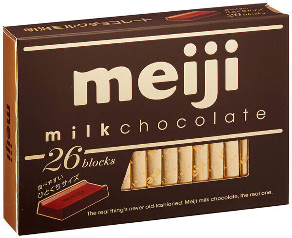 Шоколад Meiji 26 blocks Milk молочный, 120 гр