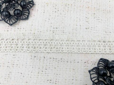 Тесьма вязаная рис. 600221, ш. 1,8 см, суровый