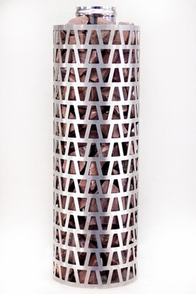 Сетка-каменка №4 (Пирамида) — d-300 — h-500 мм — нерж 1,5 мм AISI 430