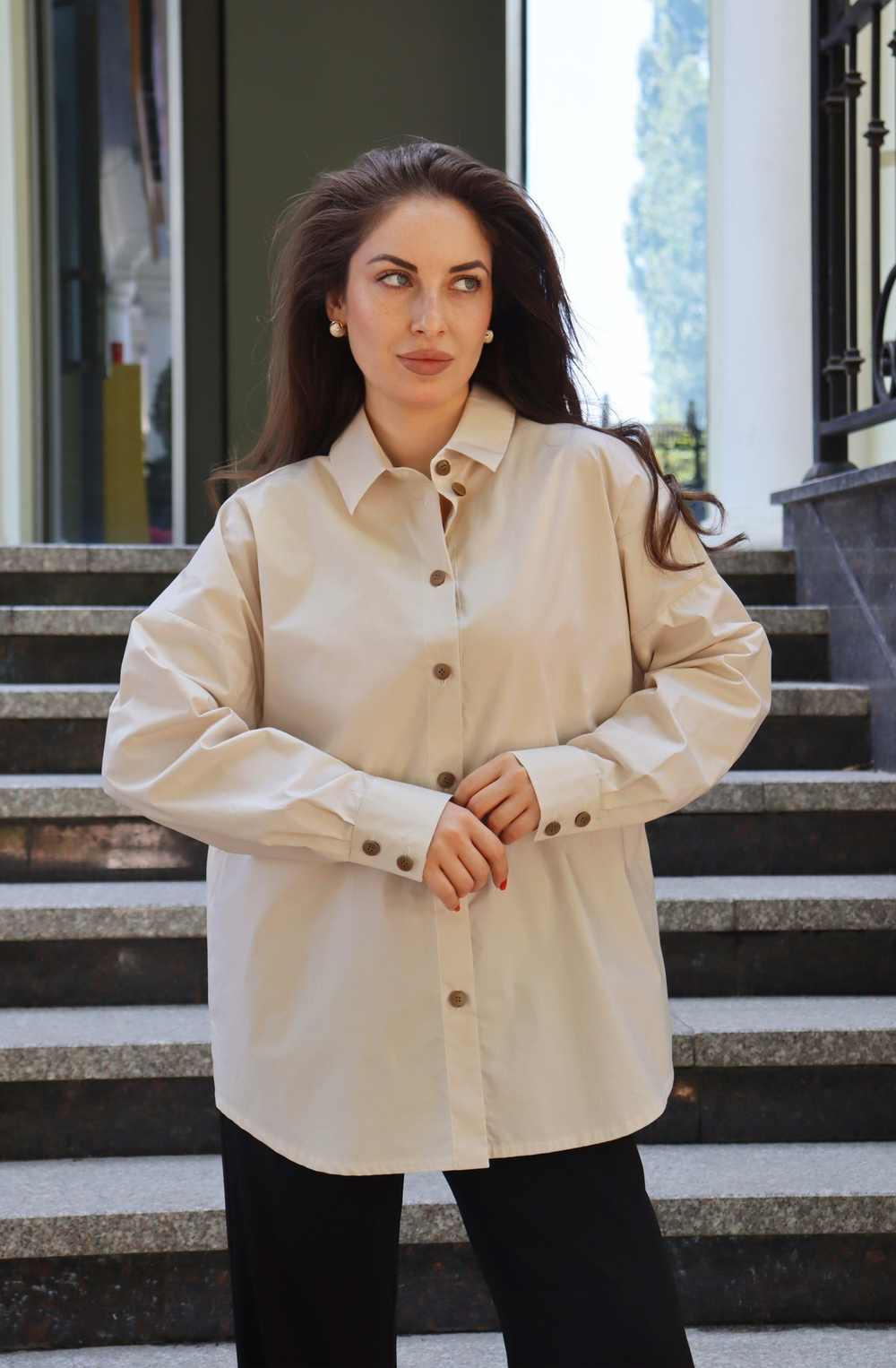 Рубашка oversize офис