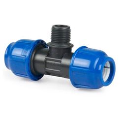 Тройник компрессионный НР d 25x3/4 PN16, РТП