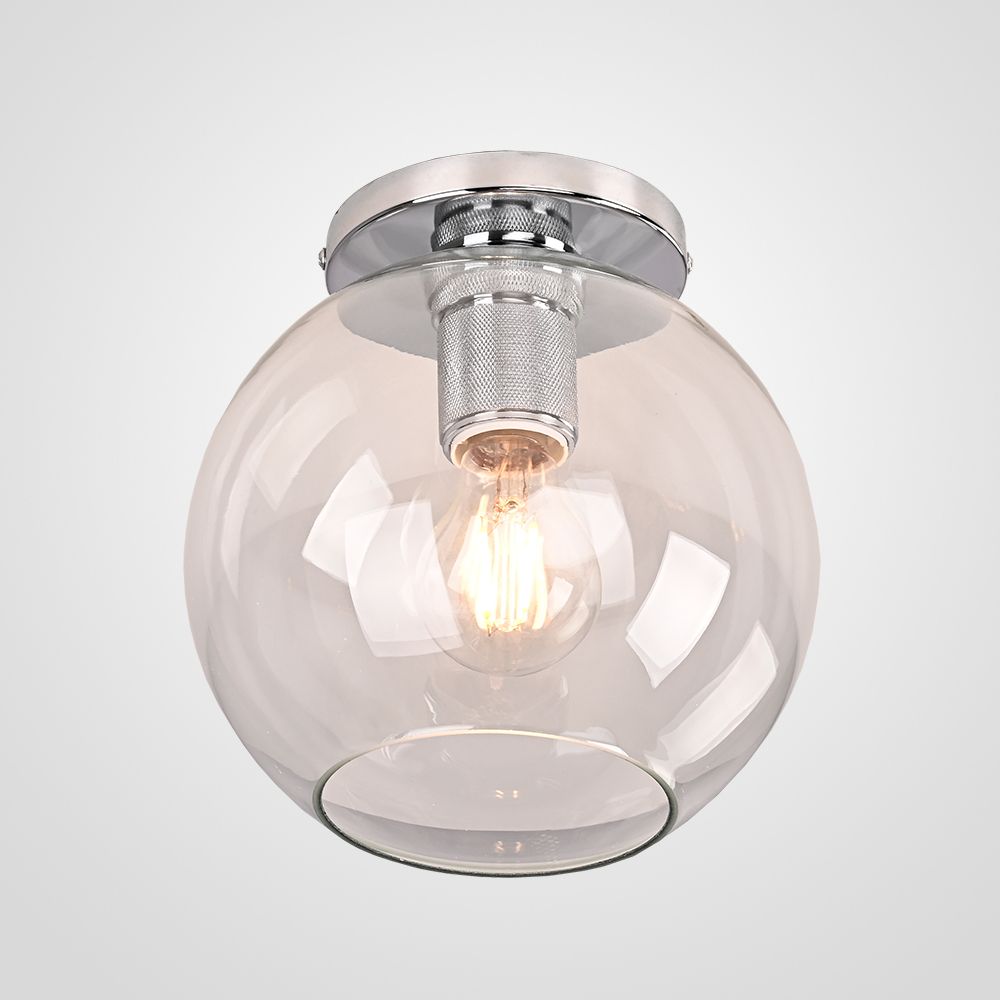 Потолочный Светильник Rh Utilitaire Globe Shade Flushmount By Imperiumloft