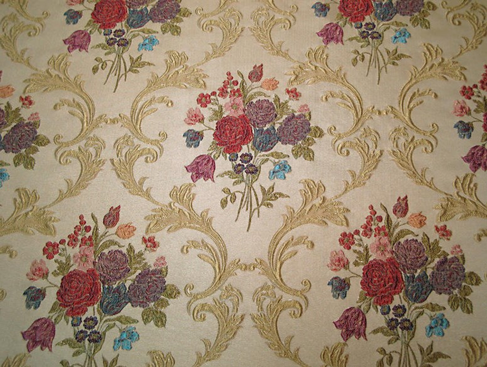 Жаккард Букет большой лазурь