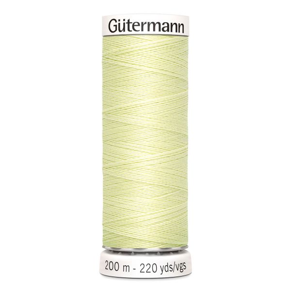 Нитки универсальные Gutermann Sew-all 100 (200 метров), 5 кат. | 292 бледно-лимонный