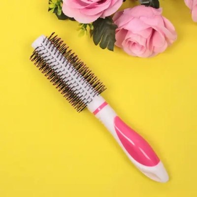 Расческа массажная брашинг «ЭКЛЕР», цвет микс, d-4/5см / 22 см (блистер Ultramarine)