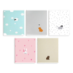 Тетрадь, 48 л, клетка, МИЛЫЕ ЗВЕРУШКИ /А5