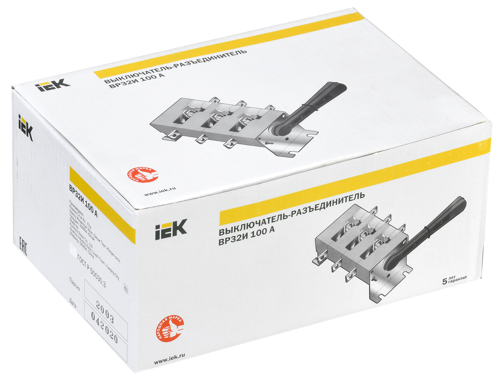 Выключатель-разъединитель ВР32И-35А30220 250А IEK