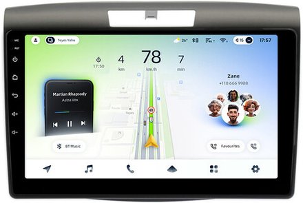 Магнитола для Honda CR-V 4 2012-2016 (маленькая рамка) - Teyes CC4L монитор 9" IPS на Android 14, Snapdragon 662, CarPlay, 4G SIM-слот