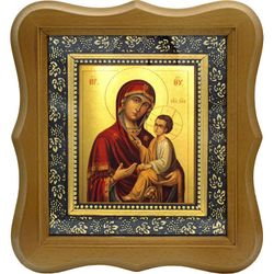 Тихвинская икона Божией Матери на холсте.
