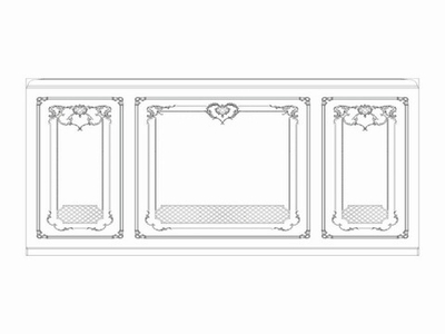 Стена RODECOR Растрелли Ф3 77403RC
