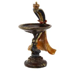 GAEM Изделие декоративное "Змея с блюдом", L16,5 W17 H29,5 см