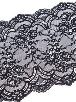 03-231 Кружево эластичное 23 см, черный