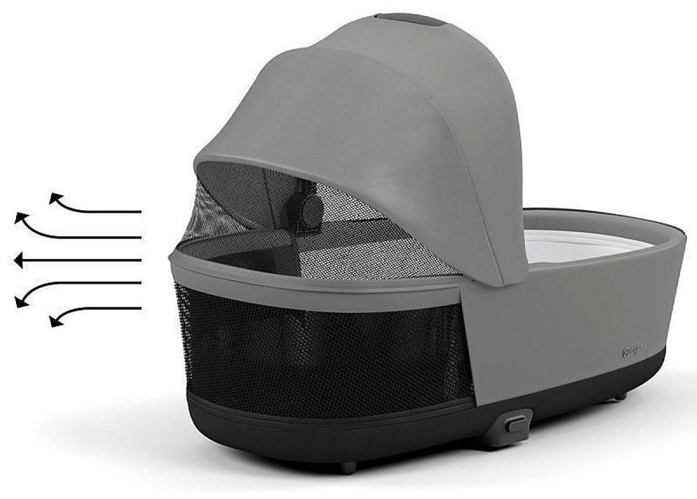 Коляска Cybex Priam IV Rosegold complete и автокресло Cloud G i-Size Fog Grey 3 в 1 Mirage Grey