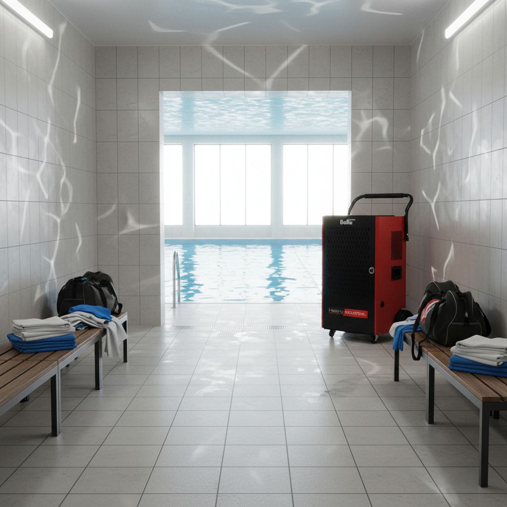 Осушитель воздуха Ballu BDI-100L профессиональный - [до 100 л. за сутки / для S≈150 м²]