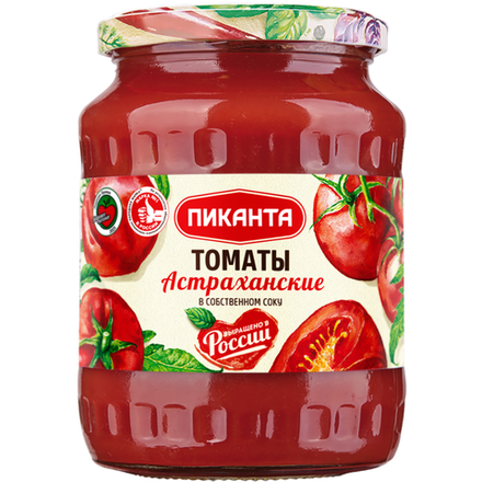 Томаты Астраханские Пиканта в собственном соку 700 мл