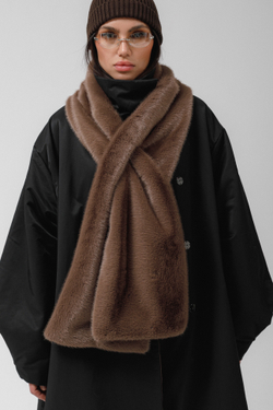 Шарф норка (капучино)