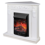 Каминокомплект Real Flame Dominica Corner WT с очагом Majestic Lux Black RC (угловой)