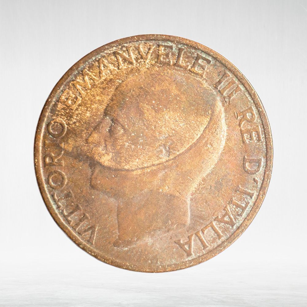 Italy 10 Centesimi 1927 R "Victor Emmanuel III",VF