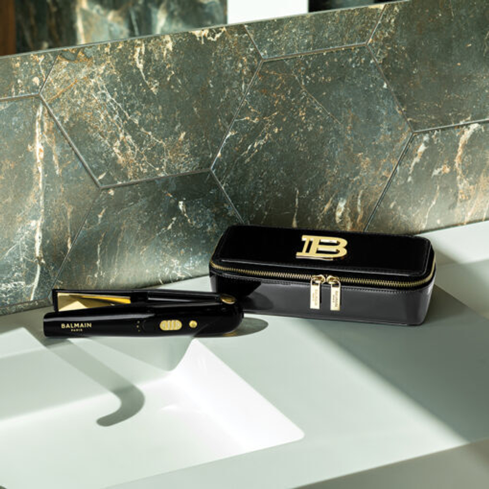 Balmain Hair Couture Утюжок беспроводной цвет черный + золотой B713 Limited Edition Cordless Straightener FW21 Black Gold