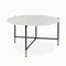 Кофейный стол Etla Ø80х45 см, белая керамика