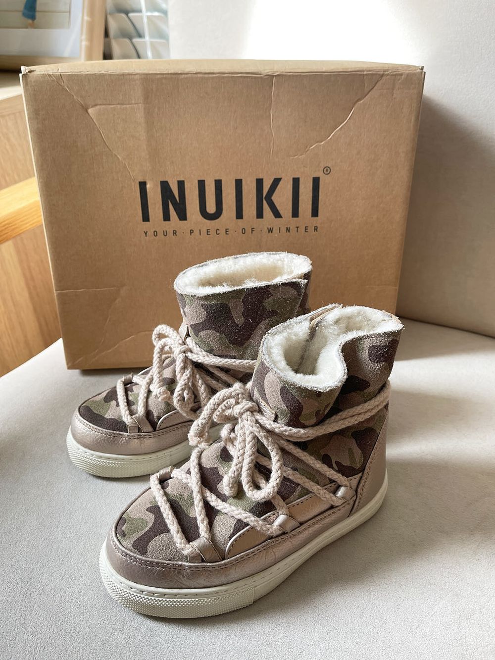 Новые замшевые ботинки Inuikii, 28,5