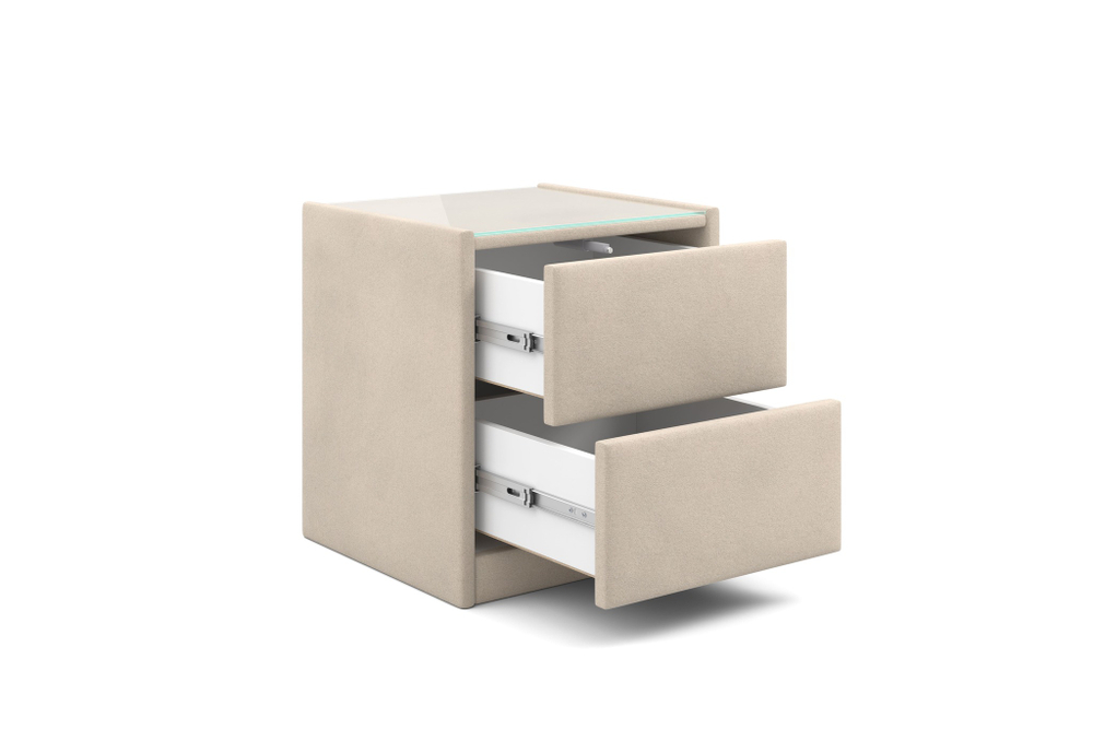 Тумба мягкая "Аризона" Мора бежевый